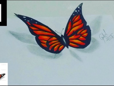 Speed Drawing - Borboleta|Butterfly 3D.