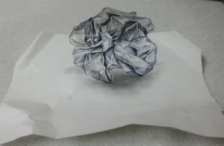 Trick art - a twist of paper