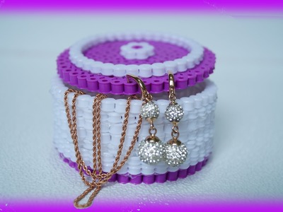TUTORIAL Hama Beads Pyssla Perler Beads. How to Make a box