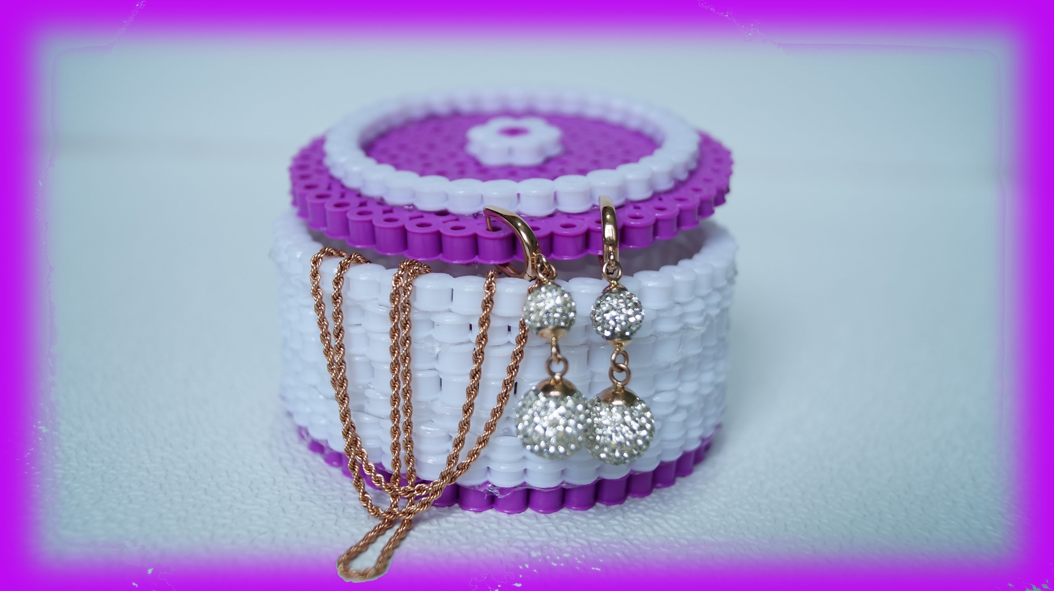TUTORIAL Hama Beads Pyssla Perler Beads How To Make A Box