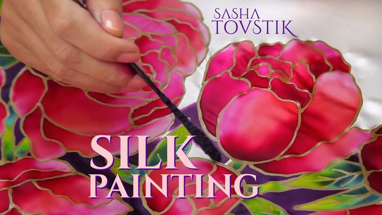 Batik. Silk painting & authentic dresses creation by Sasha Tovstik.