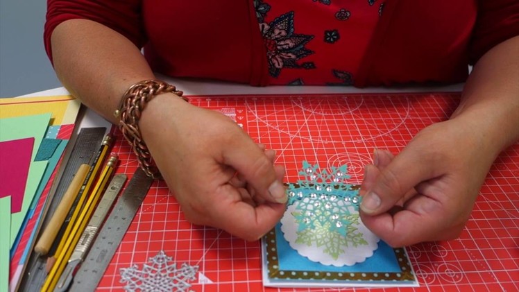 Create Personal Christmas Cards with your Snowflake Die