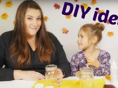 DIY for kids and crafts ideas. Toys and videos for kids. Luminaries for Thanksgiving.