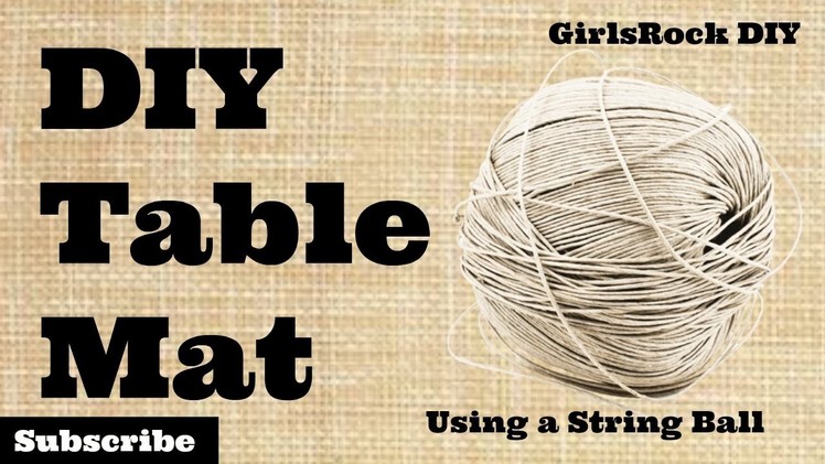 DIY Table Mats | GirlsRock DIY