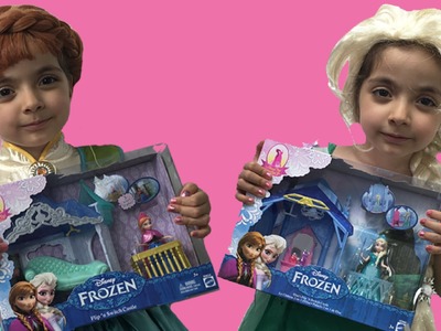 Frozen Elsa And Anna In Real Life Movie + Disney Princess Magiclip + Play Doh