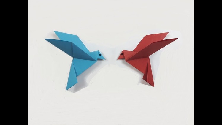 How to make a paper Bird? (easy origami)