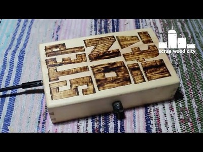 How to make a wooden stomp box with piezo pickup