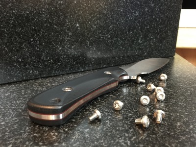 How to make removable knife handle scales. Part 2