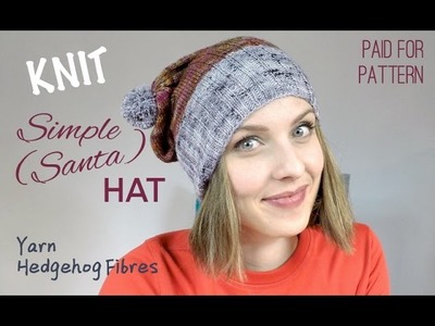 Knit Simple Santa Hat - Hedgehog Fibre yarn