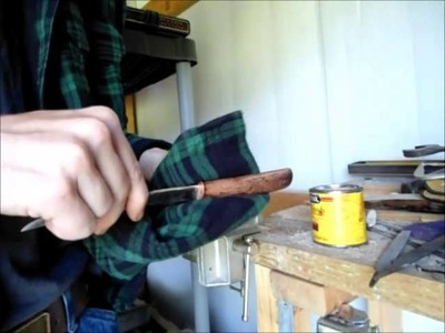 Making a fillet knife from a saw blade part 2