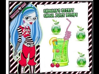 Monster High Ghoulia's Secret Ghoul Juice Recipe!!!
