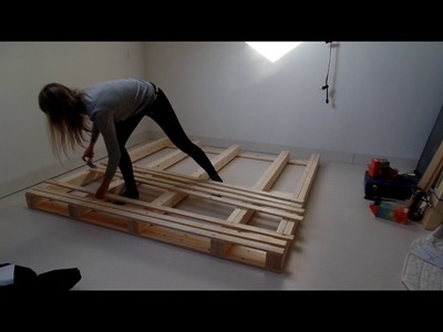 Pallet bed frame - DIY