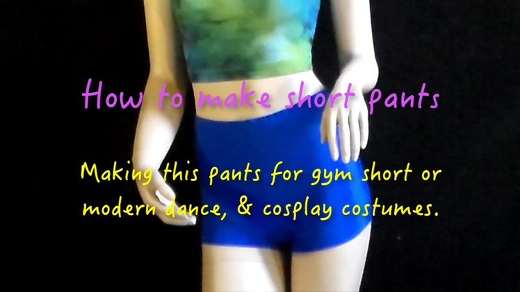 Pants for dancing & workout - How to make dancing costume  video #15