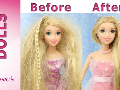 Rapunzel Grow and Style Makeover -  Hair Repair and New Dress