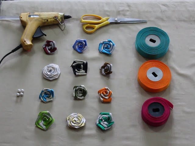 Ribbon Flower Making for saree packing and trousseau packing | Nidhi Handicrafts