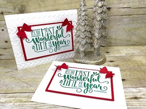 Simply Simple NOW or WOW Flash Card - Most Wonderful Time Card by Connie Stewart