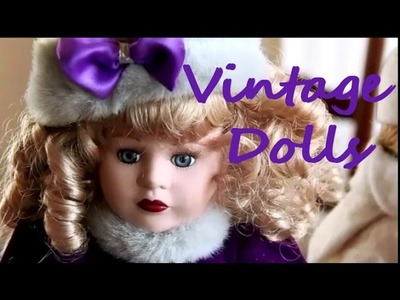 So pretty, but unwanted! Box of vintage porcelain dolls.