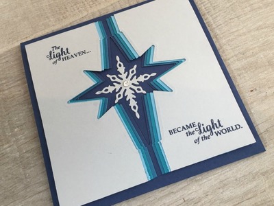 Star Burst Christmas Card  using Star of Light by Stampin' Up