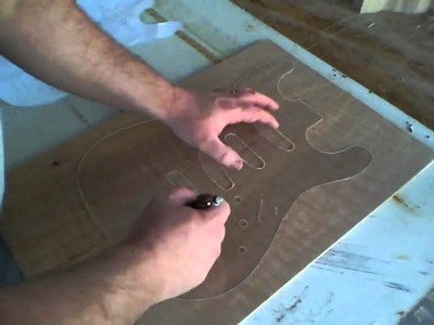 Strat.Tele Style Guitar Building - Vid 3 Cutting the Top