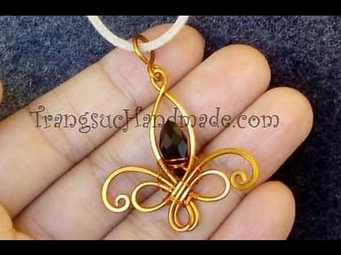 Tutorial Fleur-de-lis pendant - How to make wire jewelery
