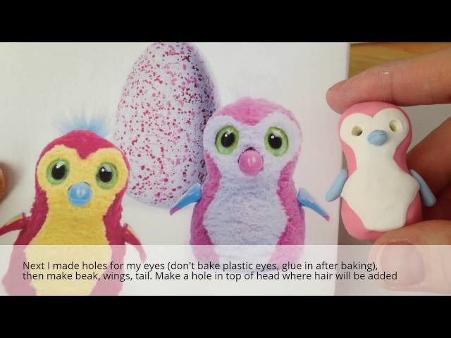 Tutorial: Make Your Own Mini Polymer Clay Hatchimals
