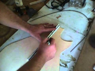 Vid12 - Thicknessing the Top - Building an Acoustic Guitar