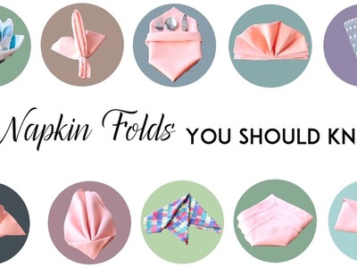 10 Napkin Folds You Should Know | MTC