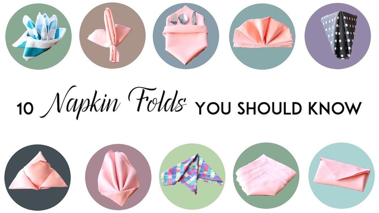 10 Napkin Folds You Should Know | MTC