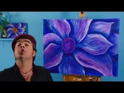 Art Lesson: How To Paint an Expressionist Flower Using Acrylic Paint