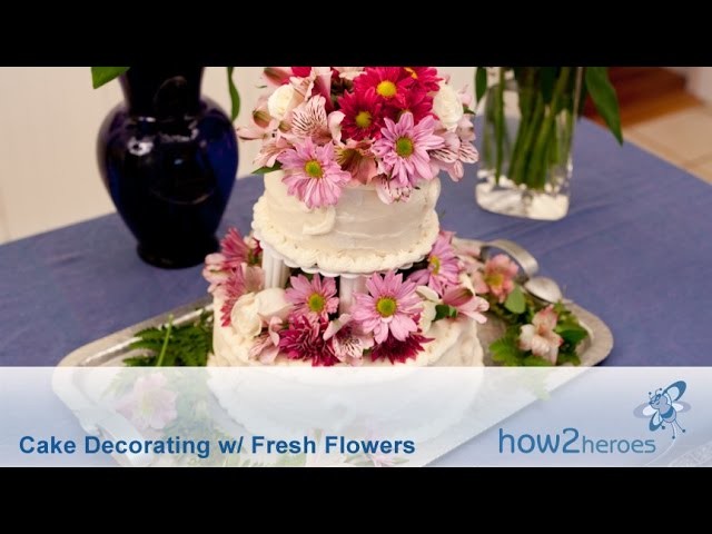 Cake Decorating with Fresh Flowers