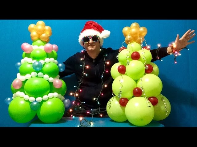 Christmas Tree Balloon Decoration Tutorial!