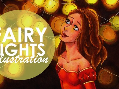 Copic Marker Illustration - Fairy Lights
