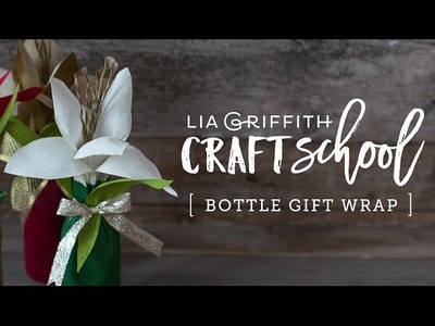 Craft School - Crepe Paper Bottle Gift Wrap