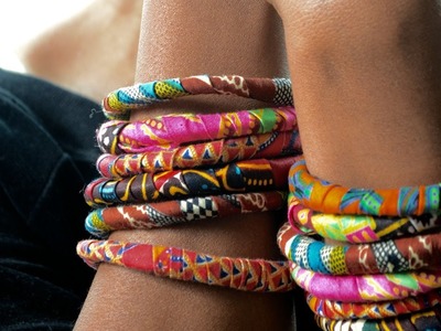 DIY Ankara Fabric Bracelets