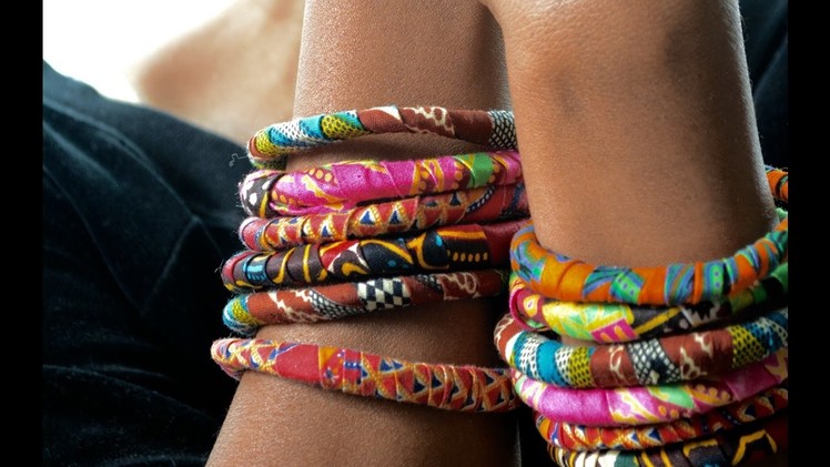 DIY Ankara Fabric Bracelets