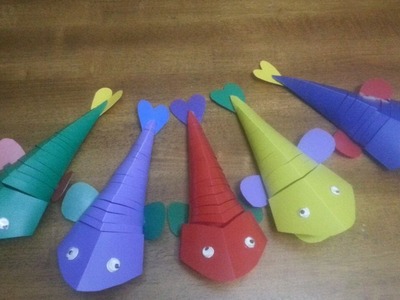 DIY Crafts - How To Make Moving Fish Craft For Kids + Tutorial .