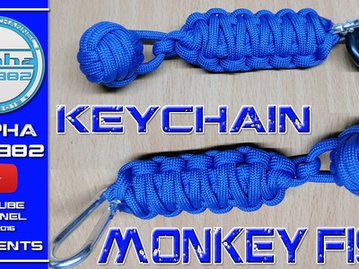 EPIC Paracord Keychain Monkey Fist and King Cobra How To Make 2017