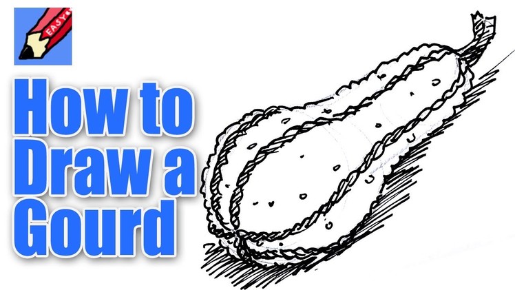 How to draw a Gourd Real Easy -  Spoken Tutorial
