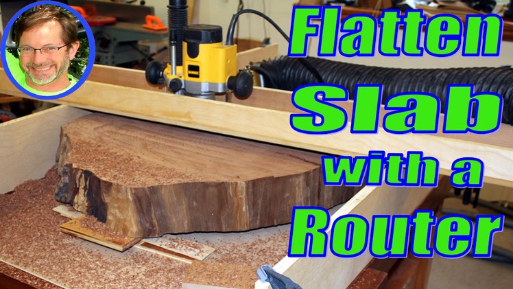 How to Flatten a Wood Slab on your Workbench with a Router
