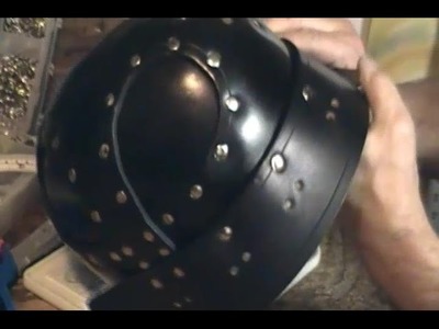 How To Make a Leather Samurai Helmet - Part Three