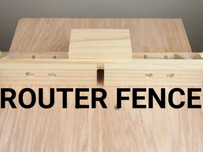How To Make a Router Table Fence