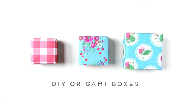 How to make an origami box.