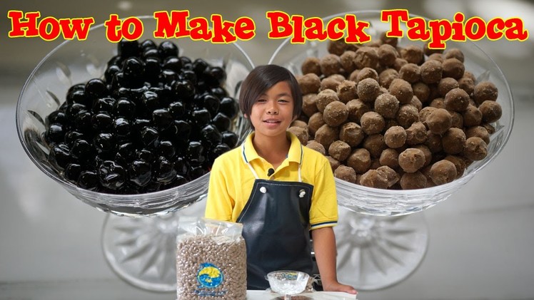 How to Make Black Tapioca for Bubble Tea