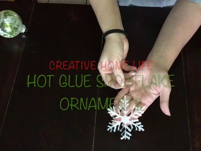 How to make hot glue snowflake (easy)