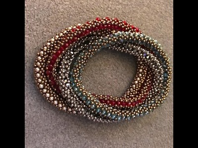 Interlace Bangle - A Bronzepony Beaded Jewelry Design