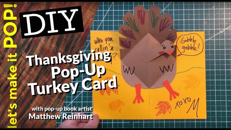 Let's Make it POP! Thanksgiving Pop up Turkey Card