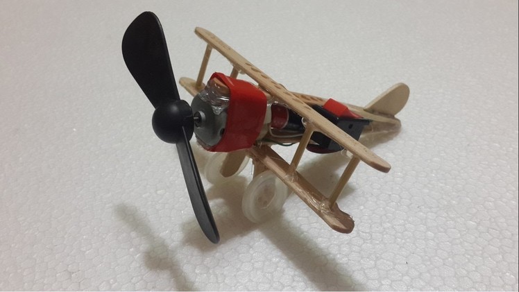 Make a Battery Powered Plane for kids - creative ideas