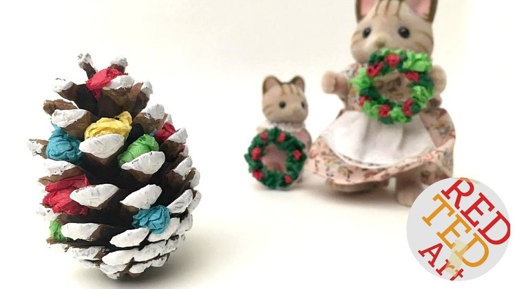 Mini Pine Cone Christmas Tree DIY - Christmas Decor DIY - DIY Christmas Ornaments