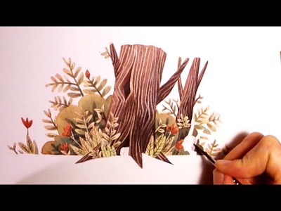 Nature Watercolor Illustration - testing and experimenting with my Masking fluid Pen by Iraville