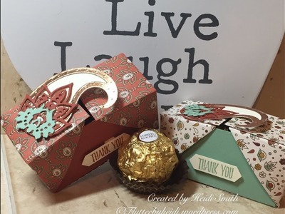 Stampin Up Ferrero Friday Double fold over box by Flutterbyheidi